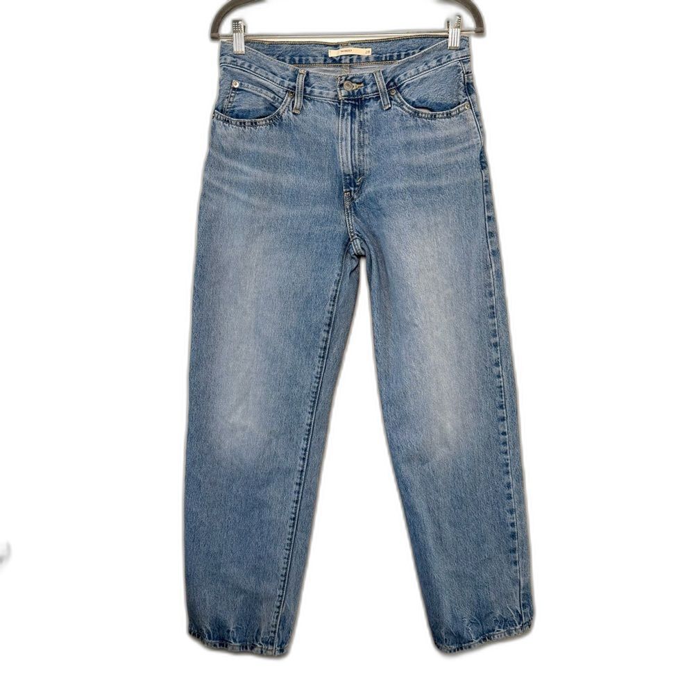 Levi's 94 Baggy Women's Jeans Size 28x30 Medium Wash High Rise Loose Streetwear - Picture 2 of 10